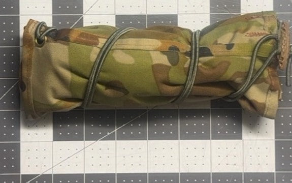SLIM COK rolled and stowed with shock cord